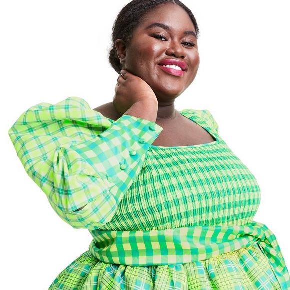 Christopher John Rogers Dresses Nwt 2w22w Cjr X Target Green Plaid